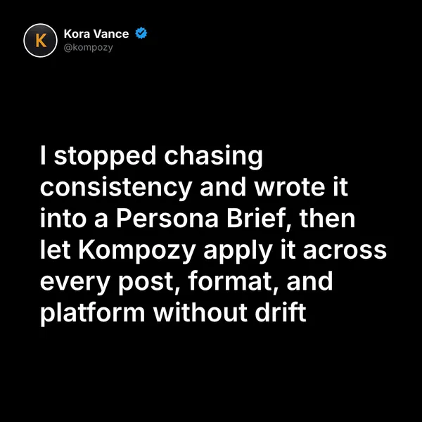 Quote graphic generated in Kompozy